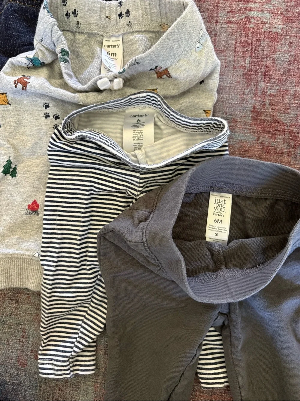 4 pairs of 6 month size pants